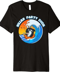 Killer Party Dude I Funny Orca Whale Beer Sea Ocean Premium T-Shirt