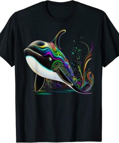 Orca Mardi Gras Killer Whale Ocean Carnival for Men Women T-Shirt