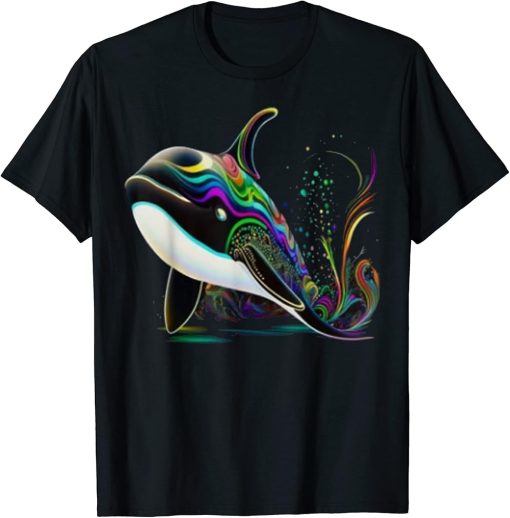 Orca Mardi Gras Killer Whale Ocean Carnival for Men Women T-Shirt