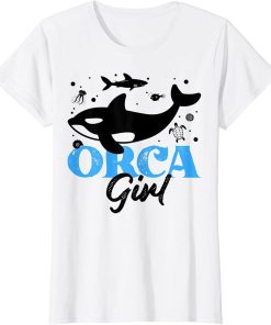 Funny Orca Lover Graphic for Women Girls Kids Whale T-Shirt