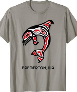 Bremerton Washington PNW Native American Orca Killer Whale T-Shirt