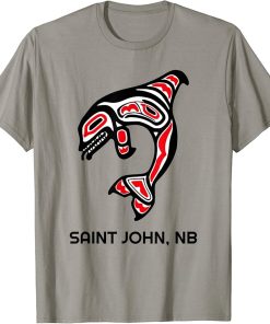 Saint John NB Native Indigenous Orca Killer Whales T-Shirt